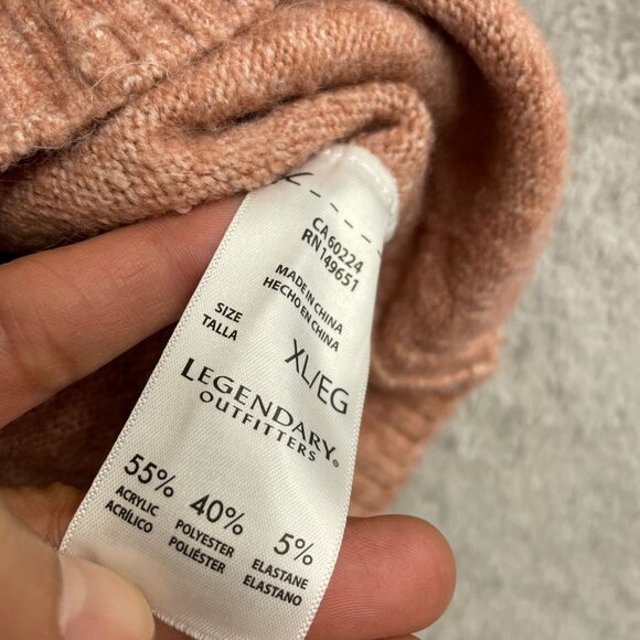NWOT Legendary Outfitters Women's XL Rust Pullover Sweater - Picture 9 of 11